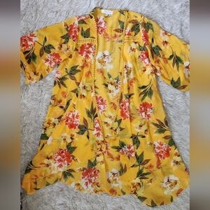 Emory Park Crochet Kimono Coverup